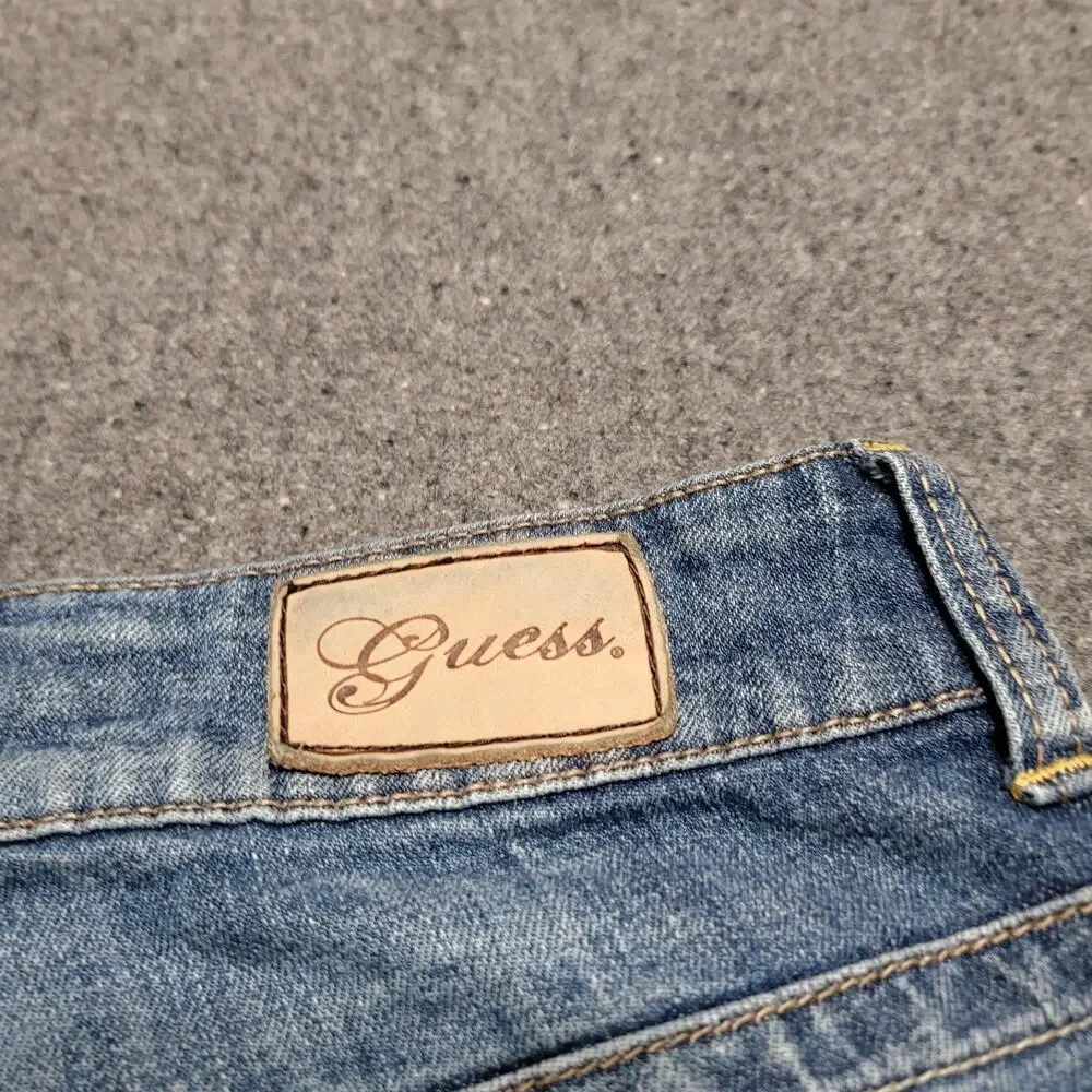 Guess Jeans Womens 27x32 Blue Malibu Bootcut Low Rise Denim Pants Stretch Casual